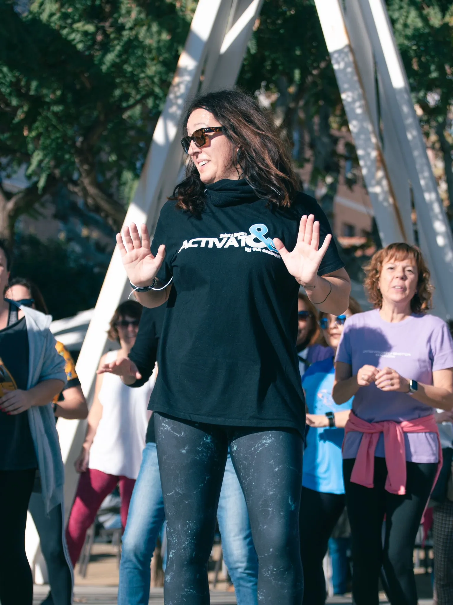 Clase fit al aire libre